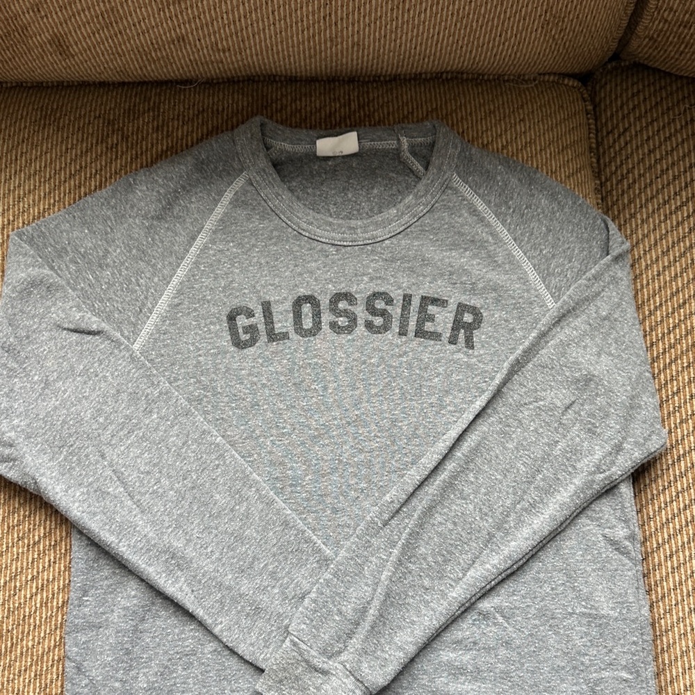 Glossier Gray Women’s SuperSoft Crewneck Sweater